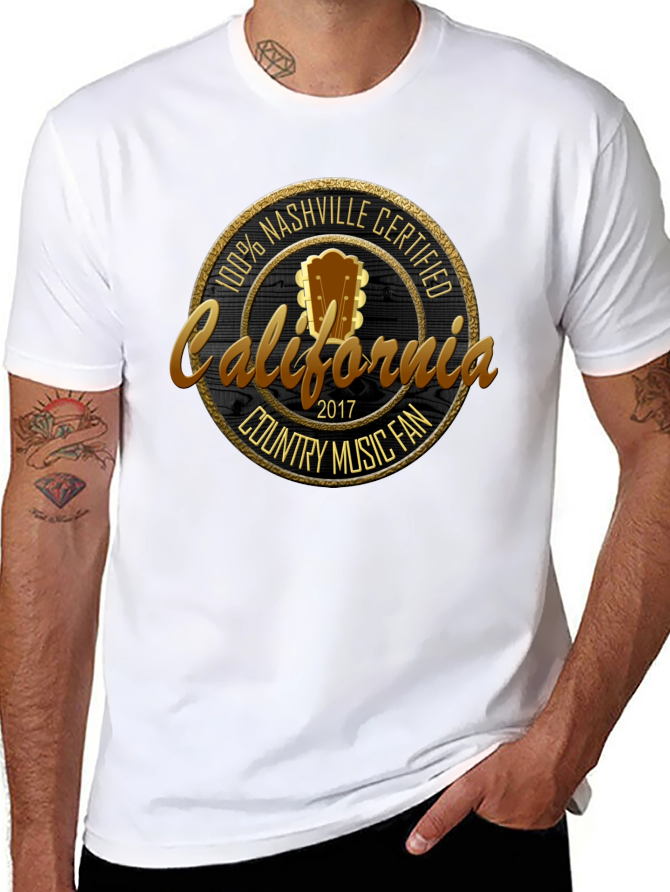 Nashville Certified California Country Music Fan T-Shirt