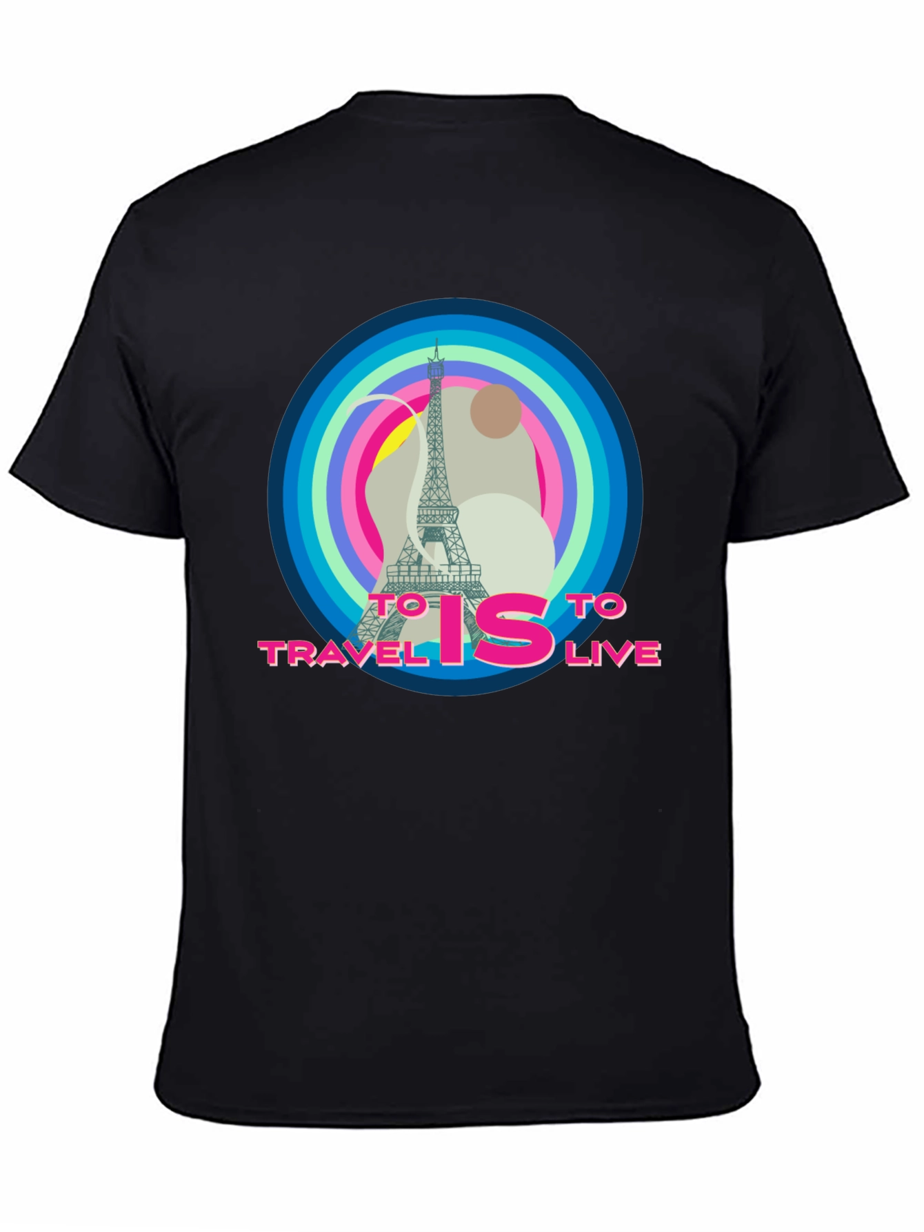 Paris Travel Graphic Tee - To Travel is to Live