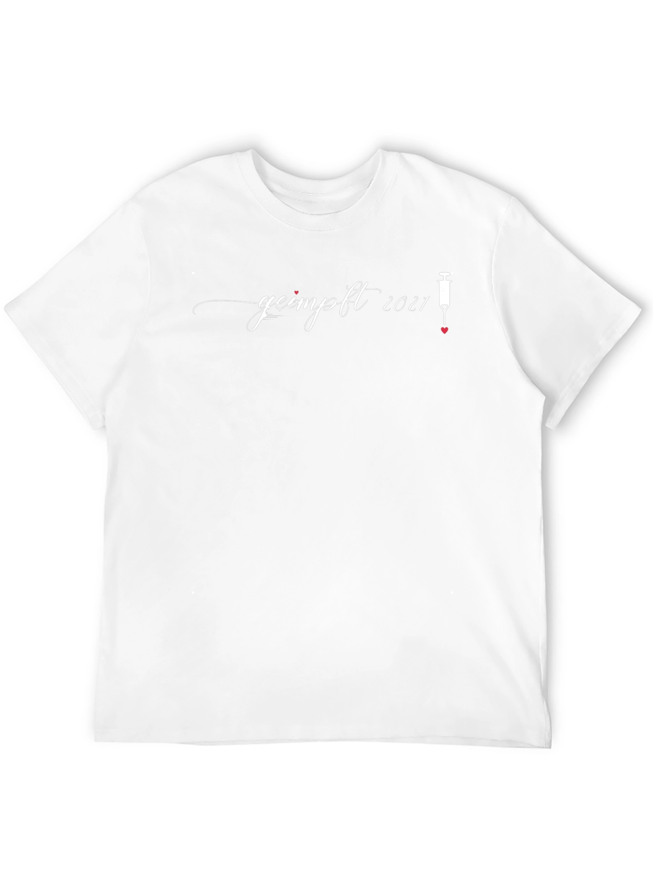 Vaccinated 2021 Tee - Novelty Graphic T-Shirt