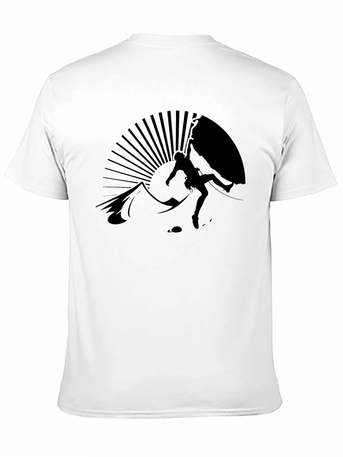 Climber Silhouette Black T-Shirt