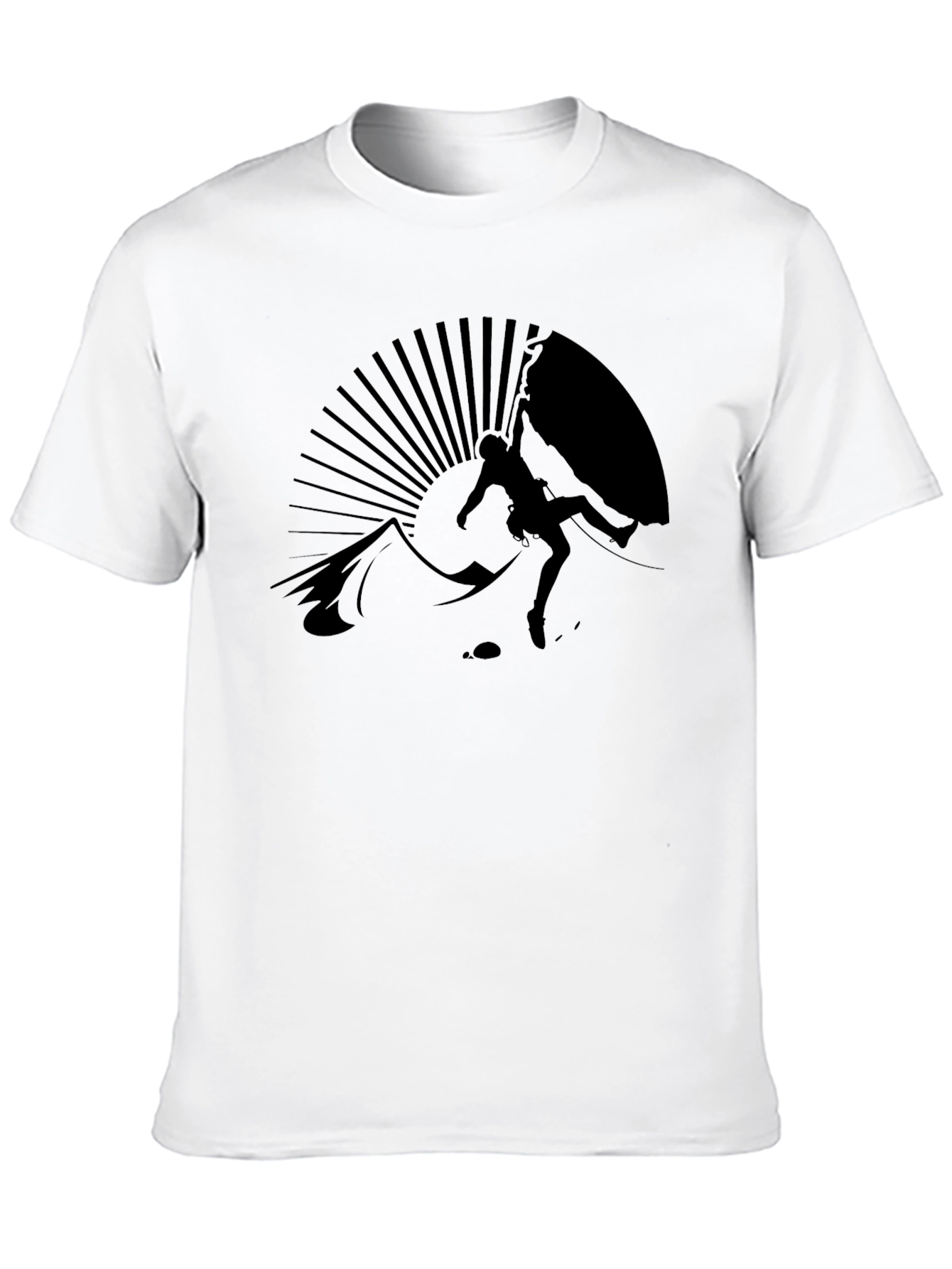 Climber Silhouette Black T-Shirt