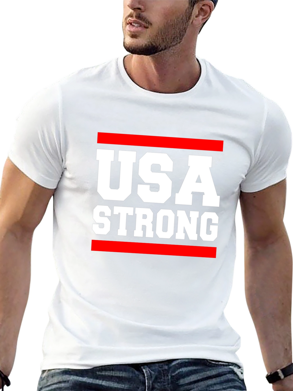 USA Strong Graphic Tee - Patriotic Pride