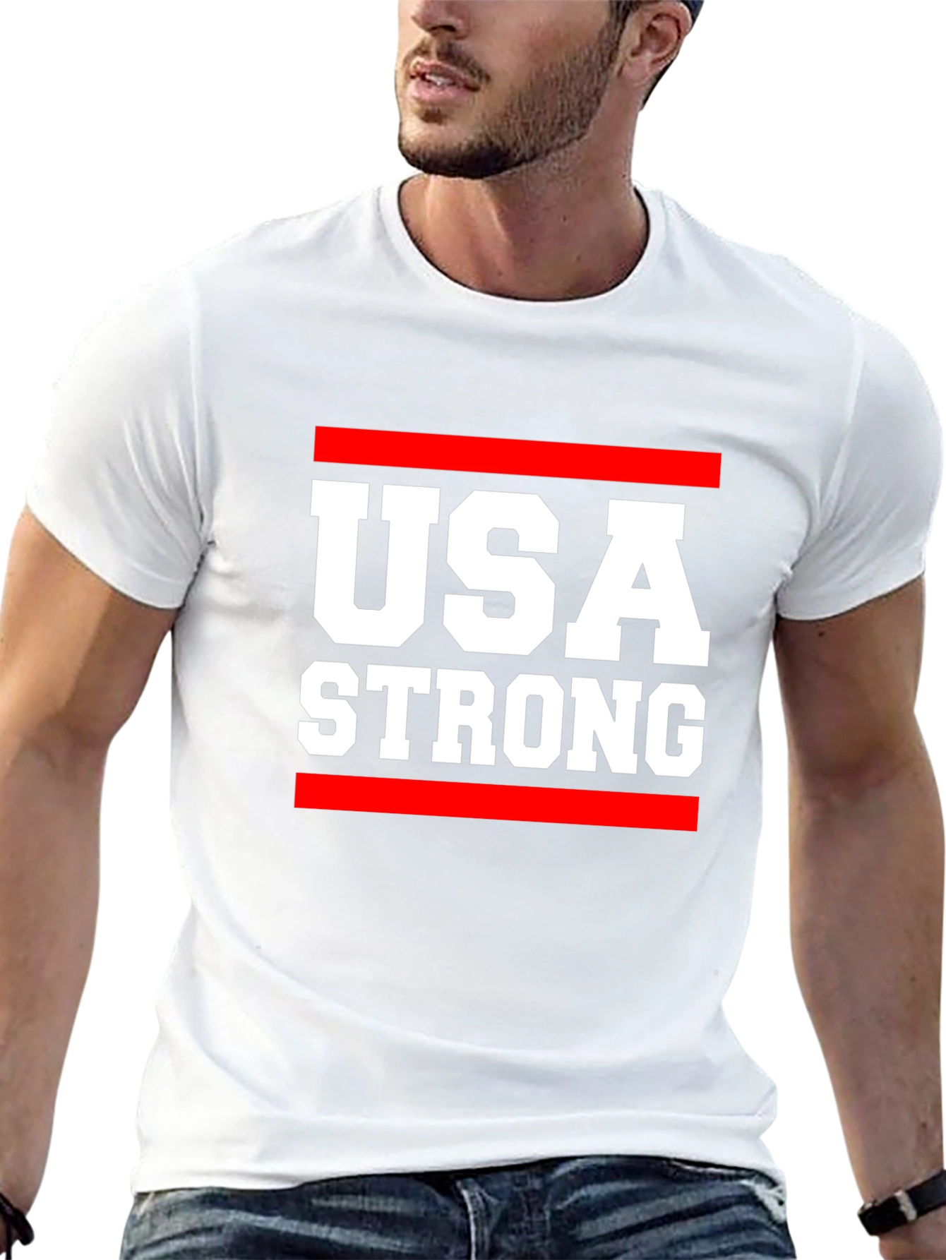 USA Strong Graphic Tee - Patriotic Pride