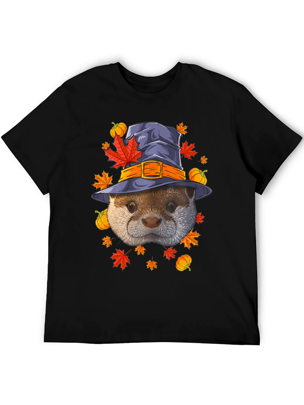 Otter in Witch Hat Halloween T-Shirt
