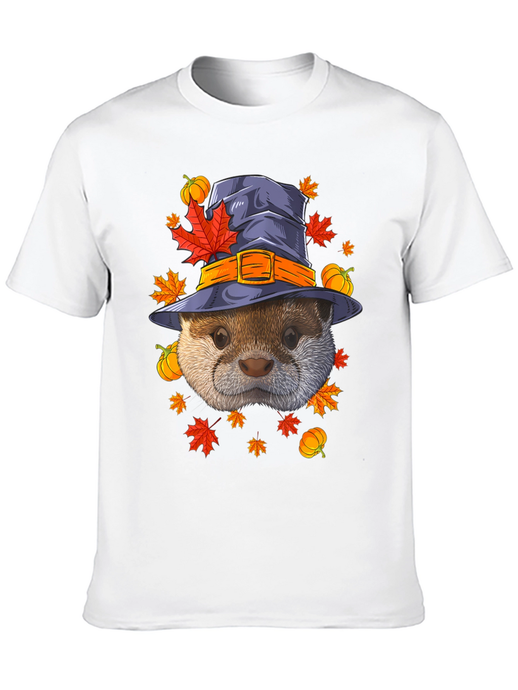 Otter in Witch Hat Halloween T-Shirt