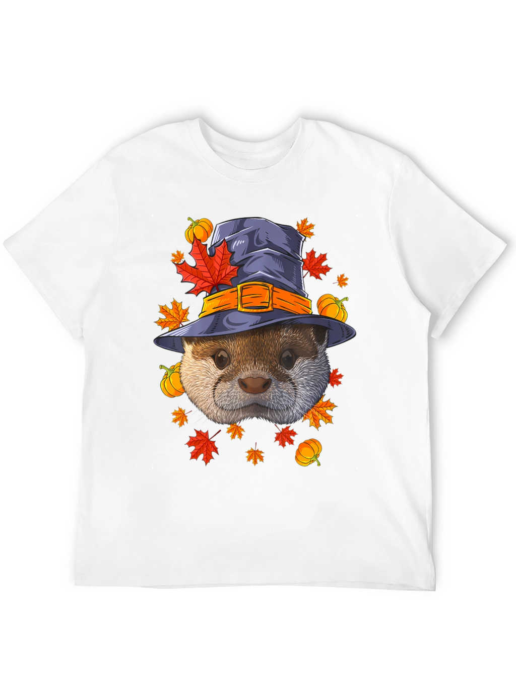 Otter in Witch Hat Halloween T-Shirt