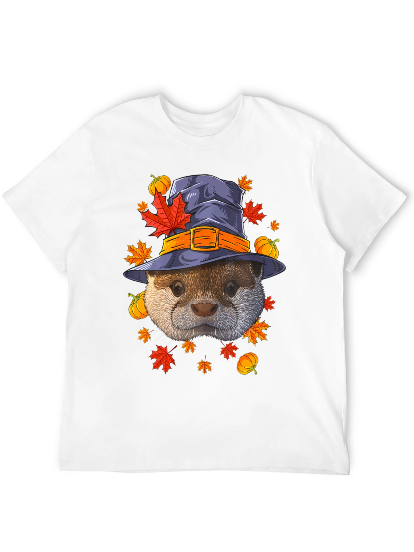 Otter in Witch Hat Halloween T-Shirt