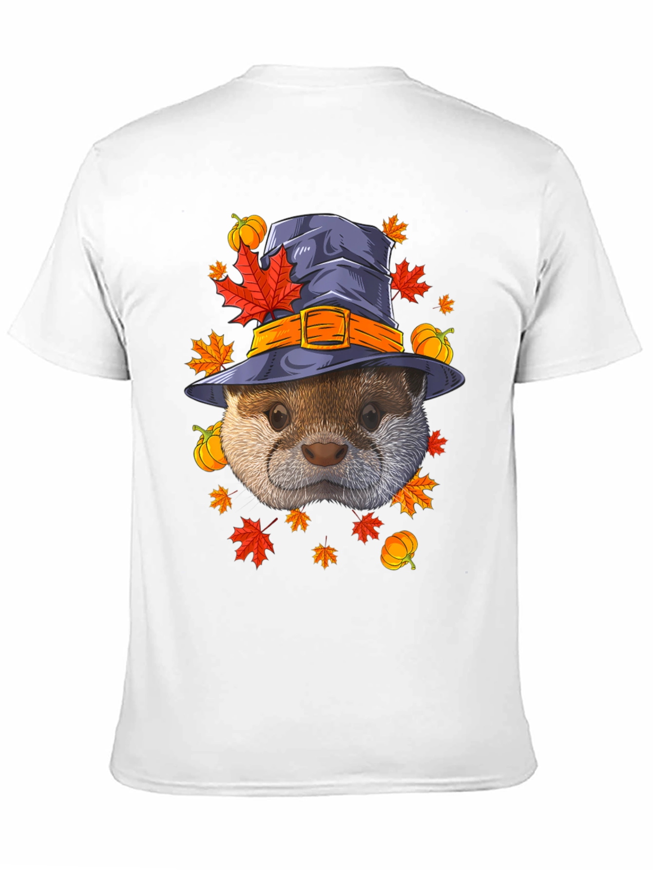 Otter in Witch Hat Halloween T-Shirt