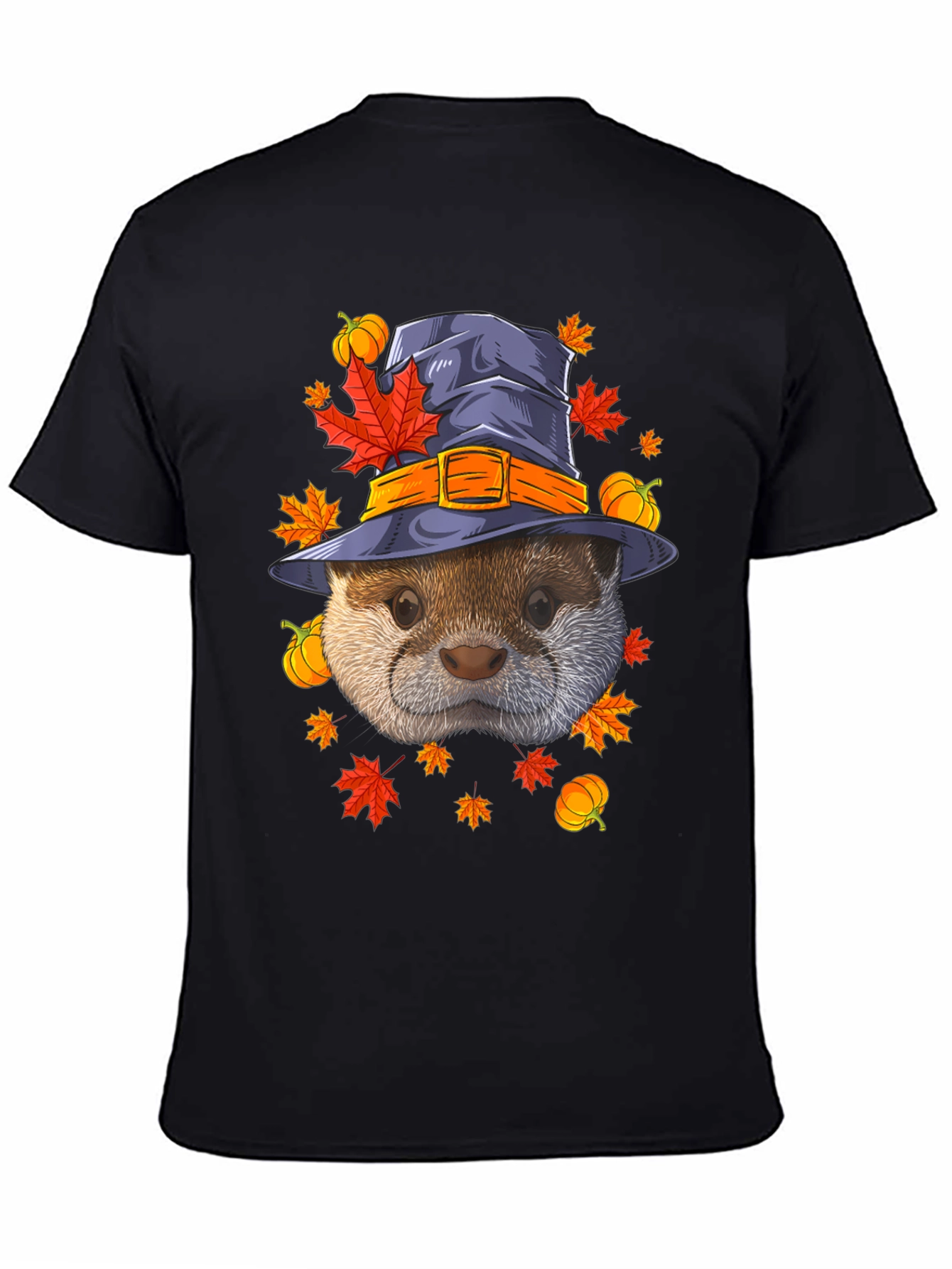 Otter in Witch Hat Halloween T-Shirt