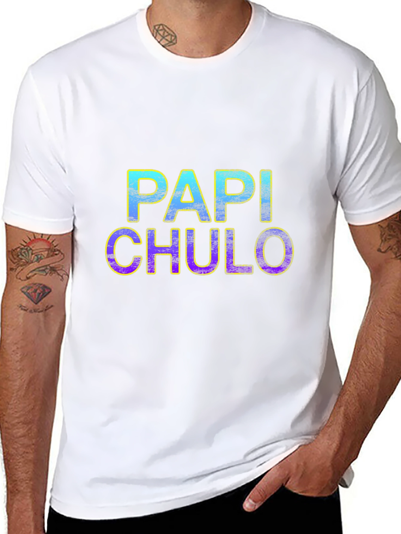 Papi Chulo Graphic T-Shirt - Mens Black Tee