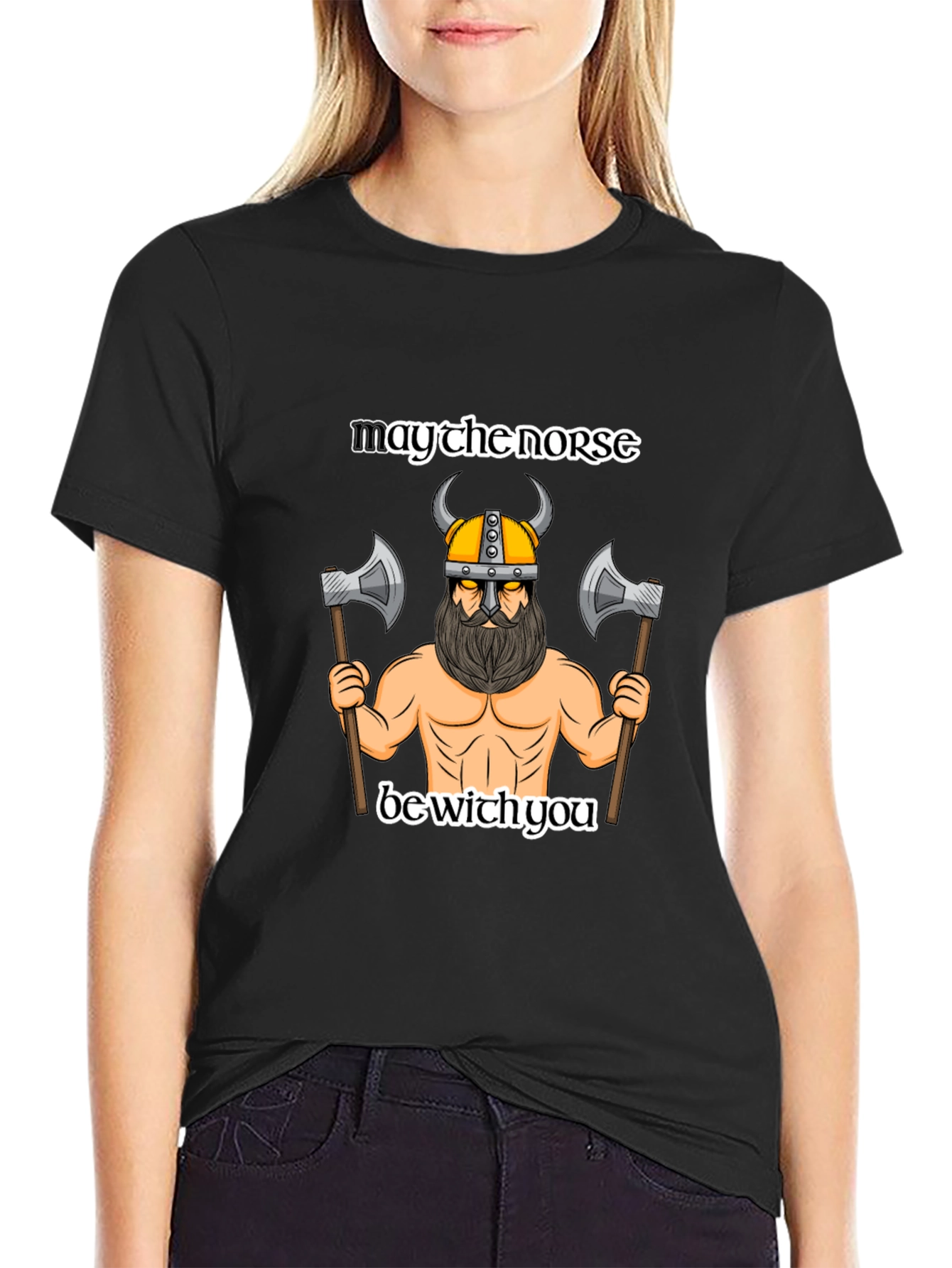 Norse Viking T-Shirt - May the Norse Be With You