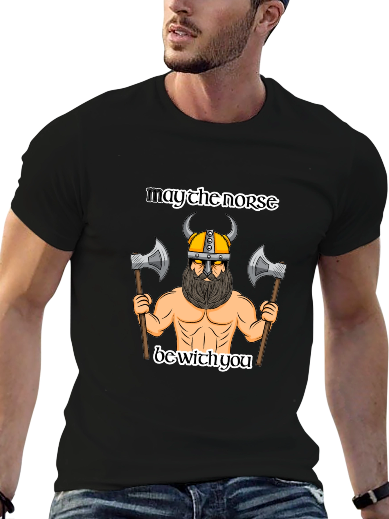 Norse Viking T-Shirt - May the Norse Be With You