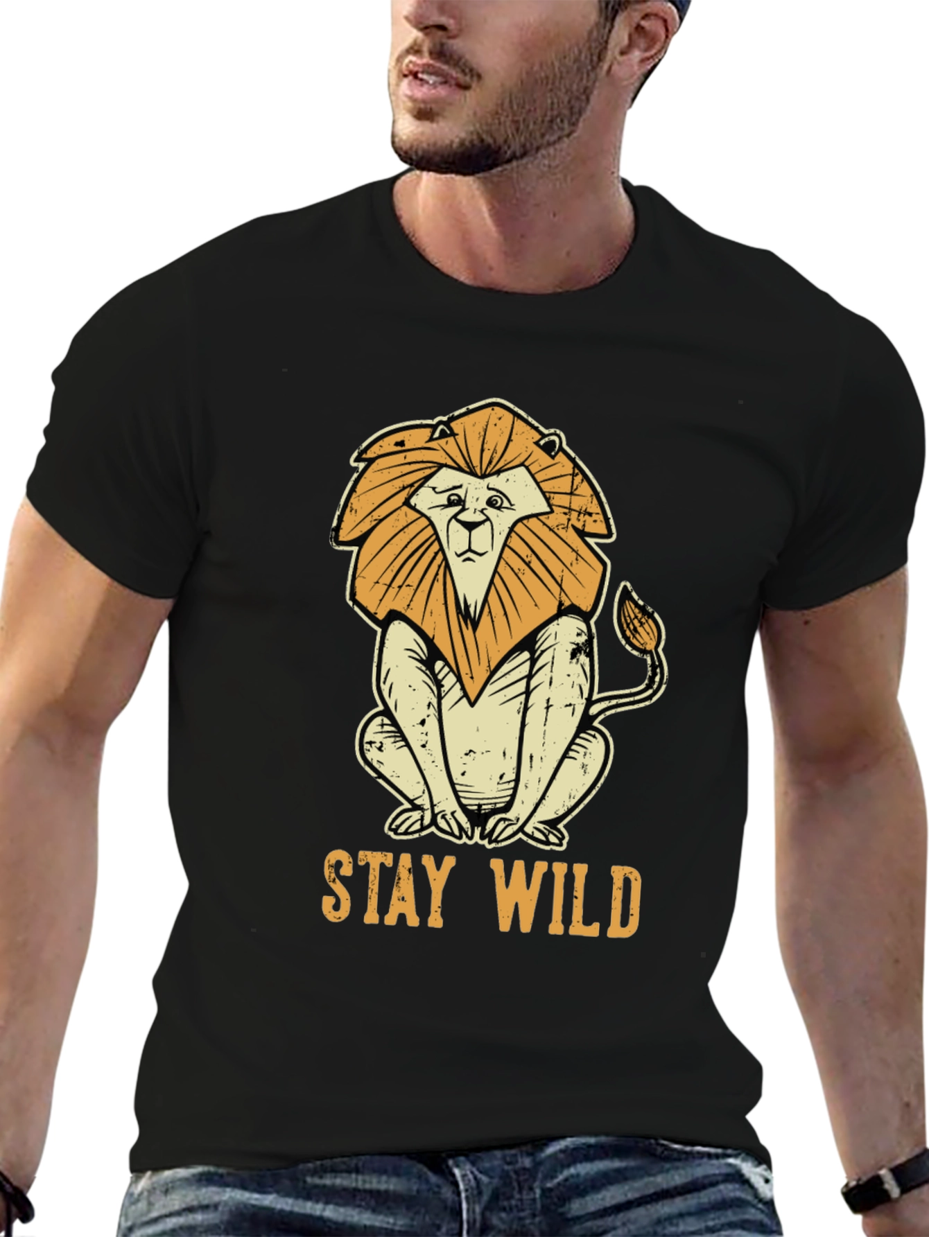 Stay Wild Lion Graphic Tee