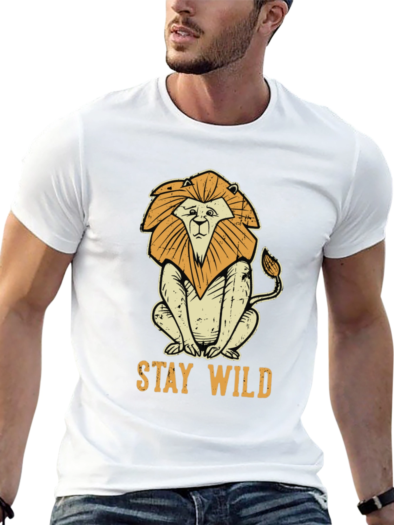 Stay Wild Lion Graphic Tee