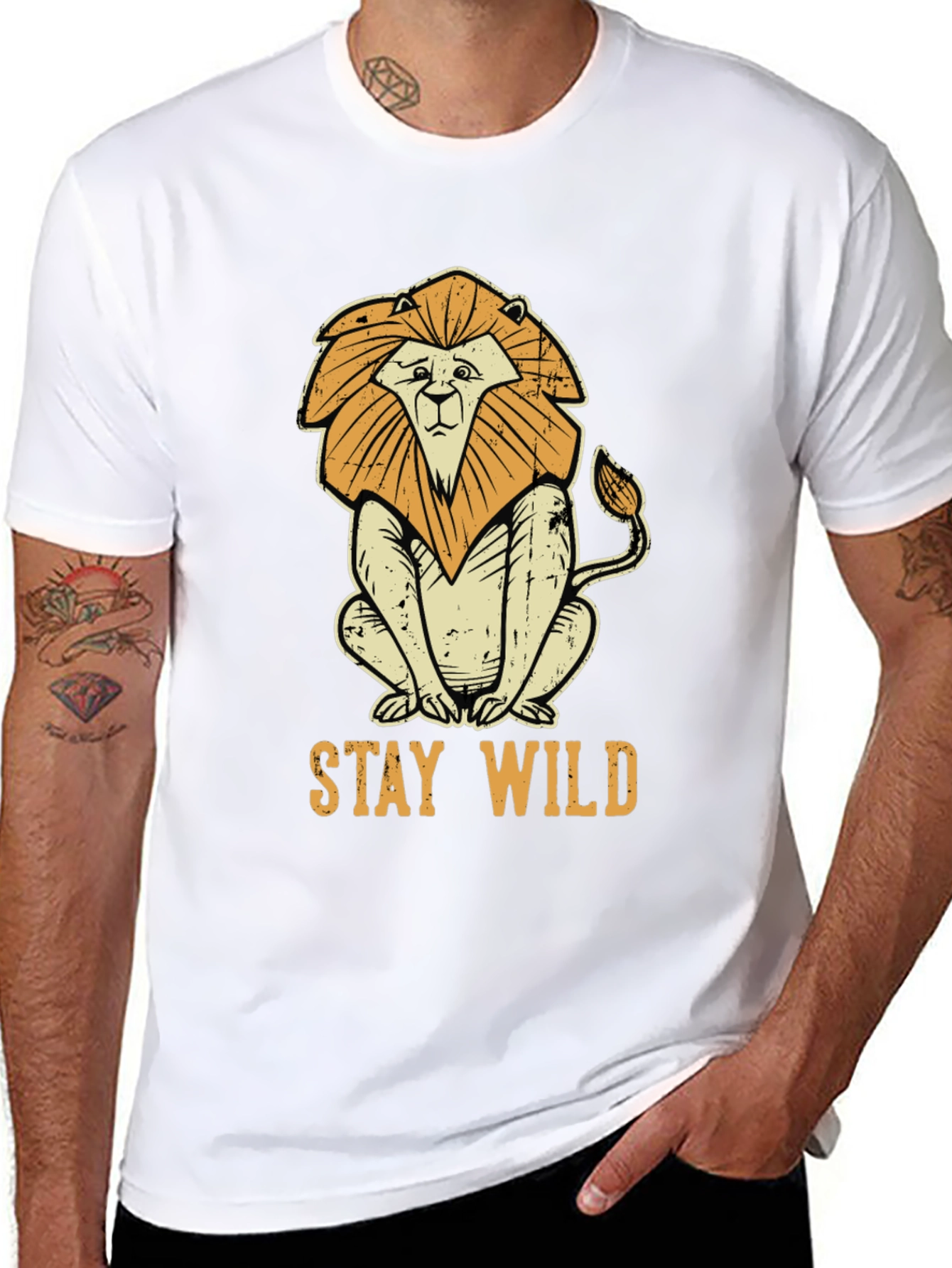 Stay Wild Lion Graphic Tee