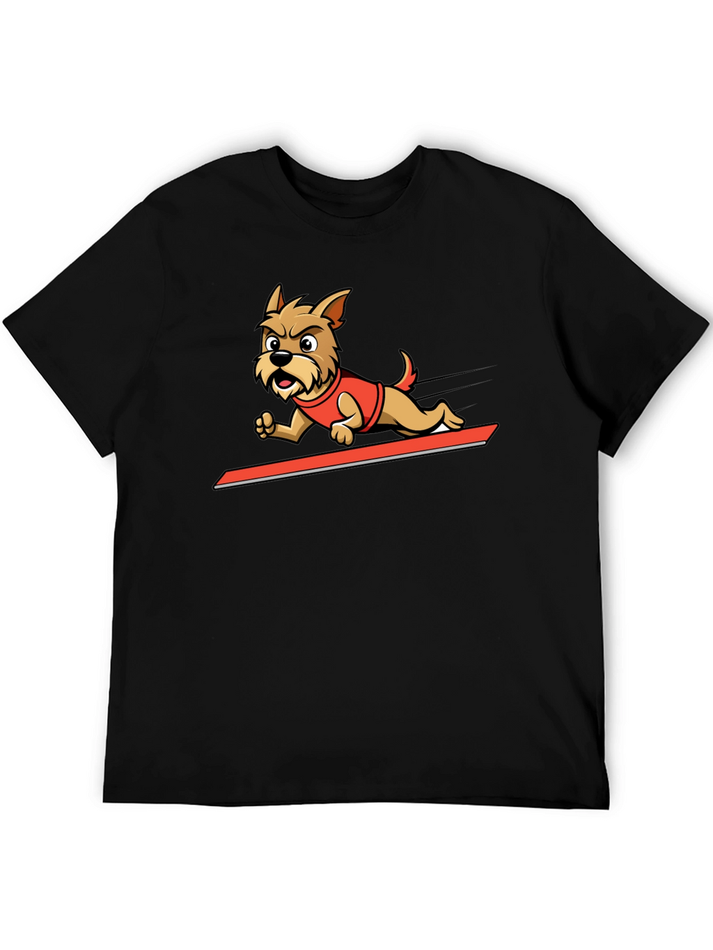 Dog Cartoon Graphic Tee - Cool Animal Design Shirt
