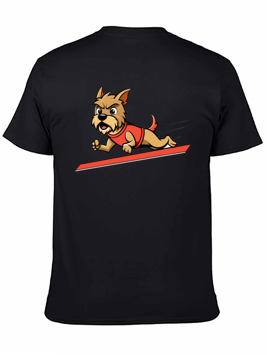 Dog Cartoon Graphic Tee - Cool Animal Design Shirt