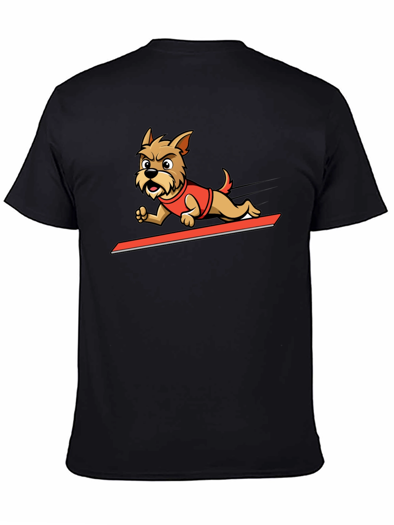 Dog Cartoon Graphic Tee - Cool Animal Design Shirt