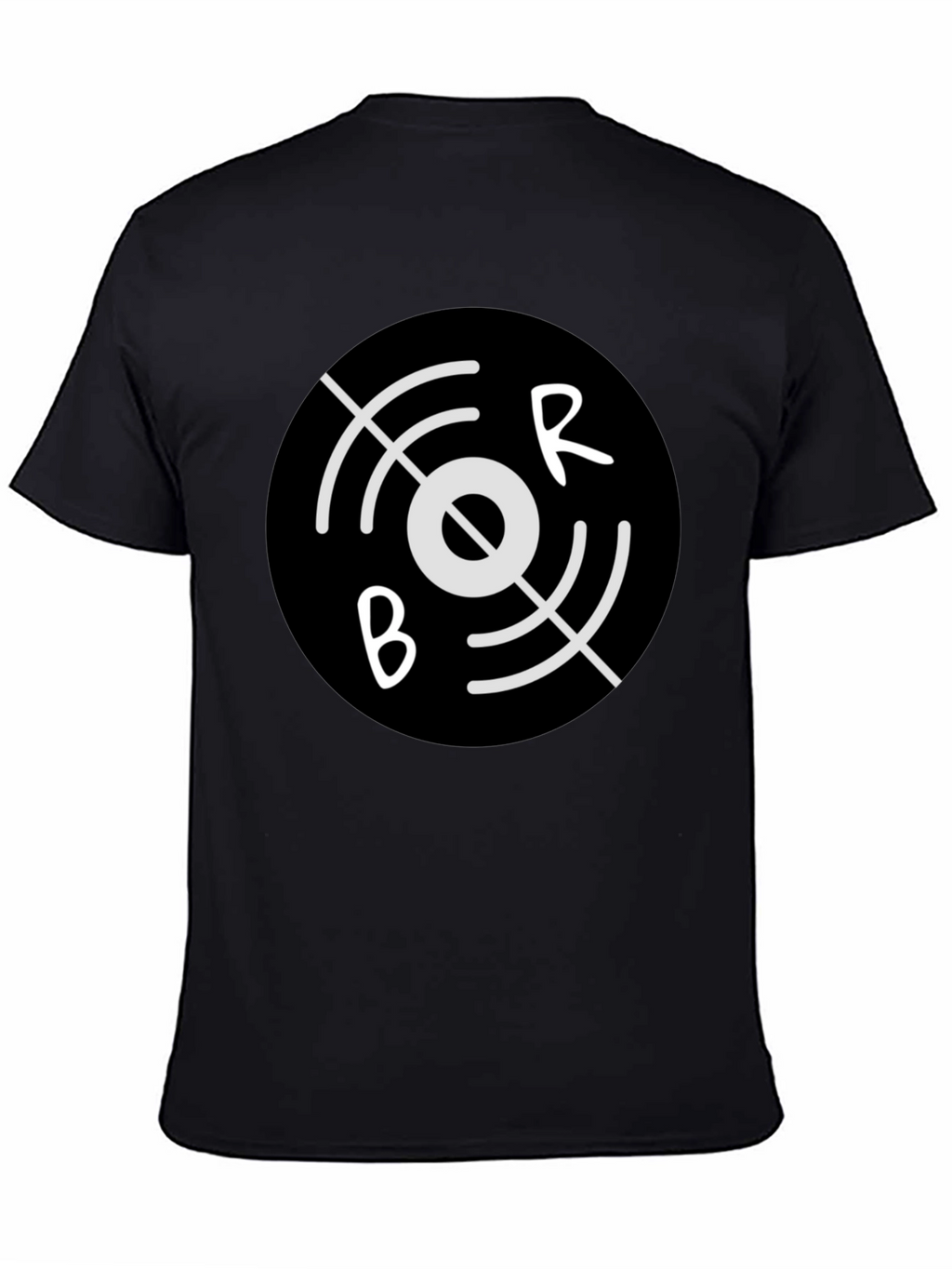 Black BR Circular Graphic Tee