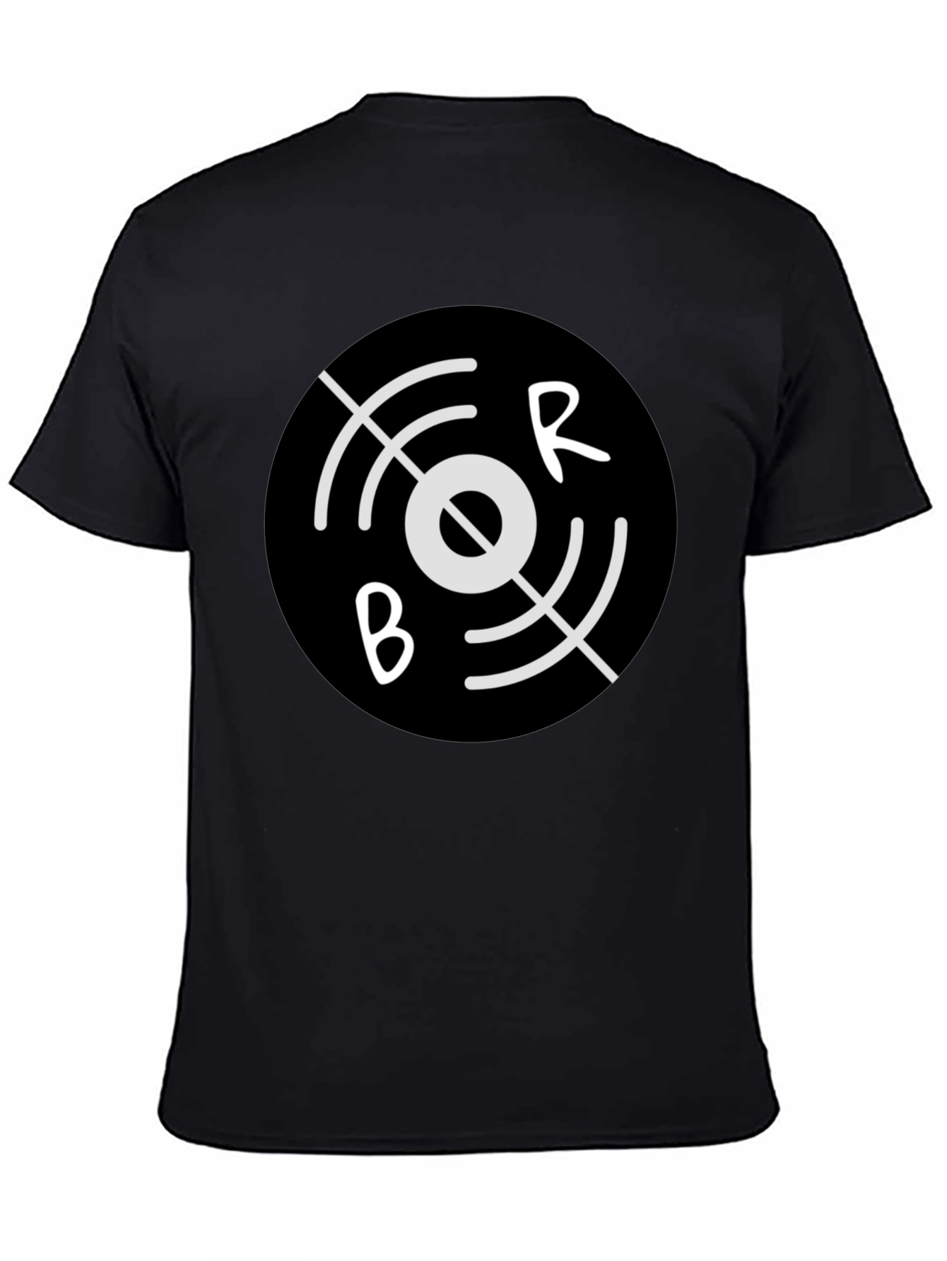 Black BR Circular Graphic Tee