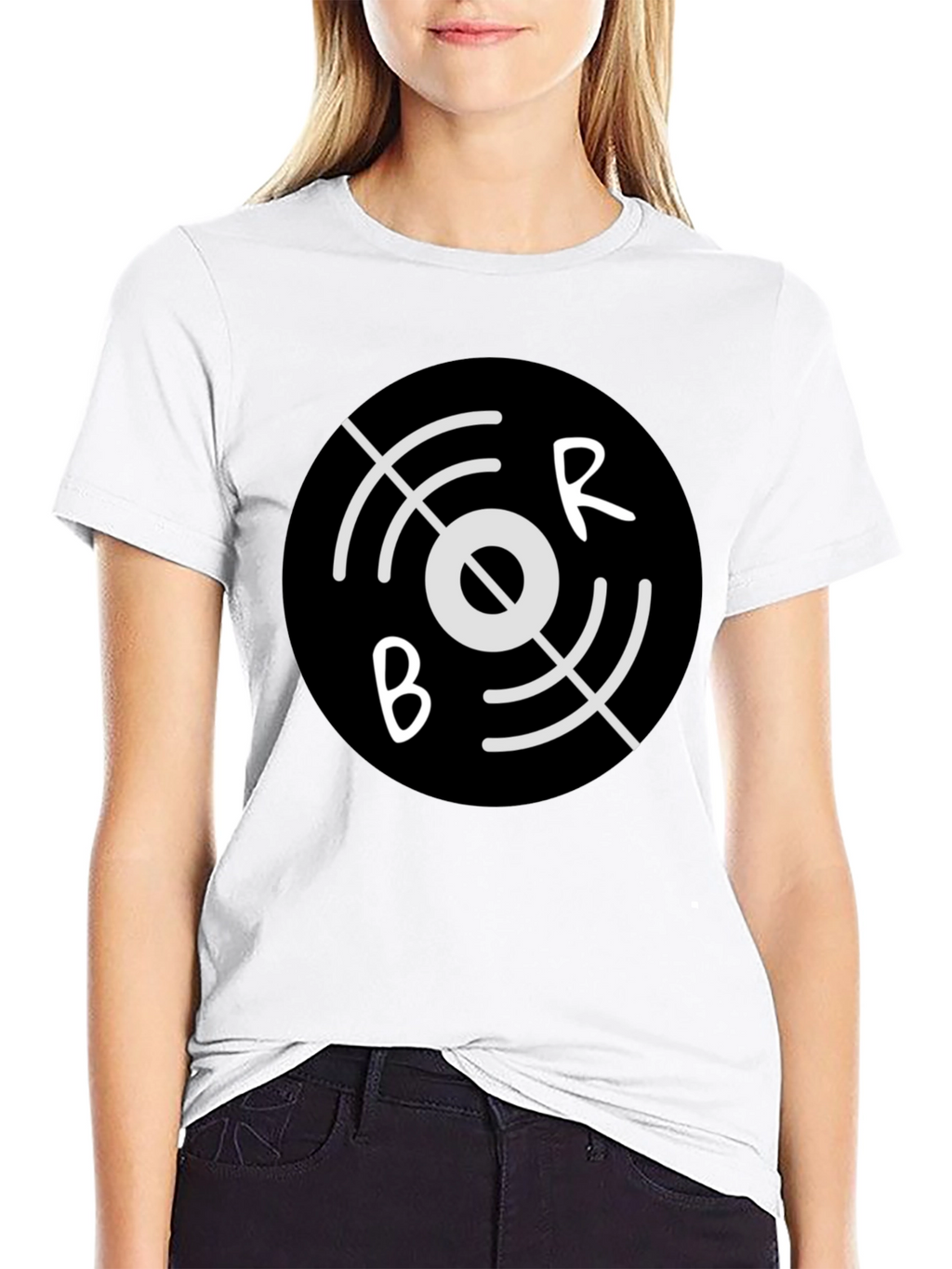 Black BR Circular Graphic Tee