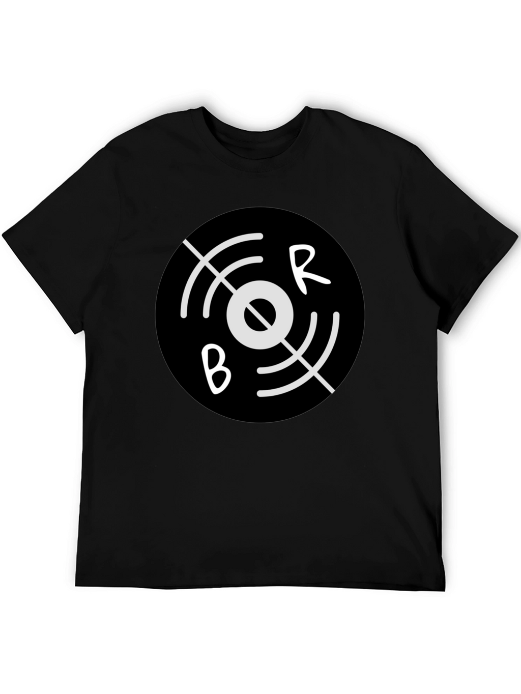 Black BR Circular Graphic Tee