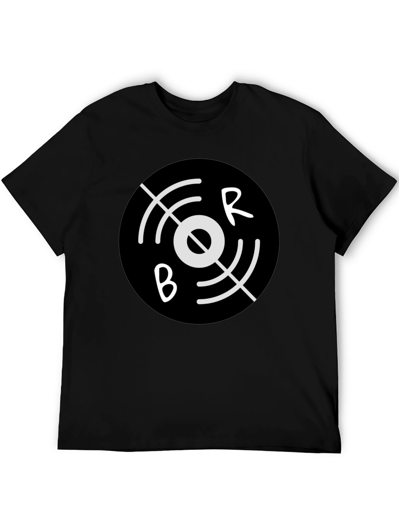 Black BR Circular Graphic Tee