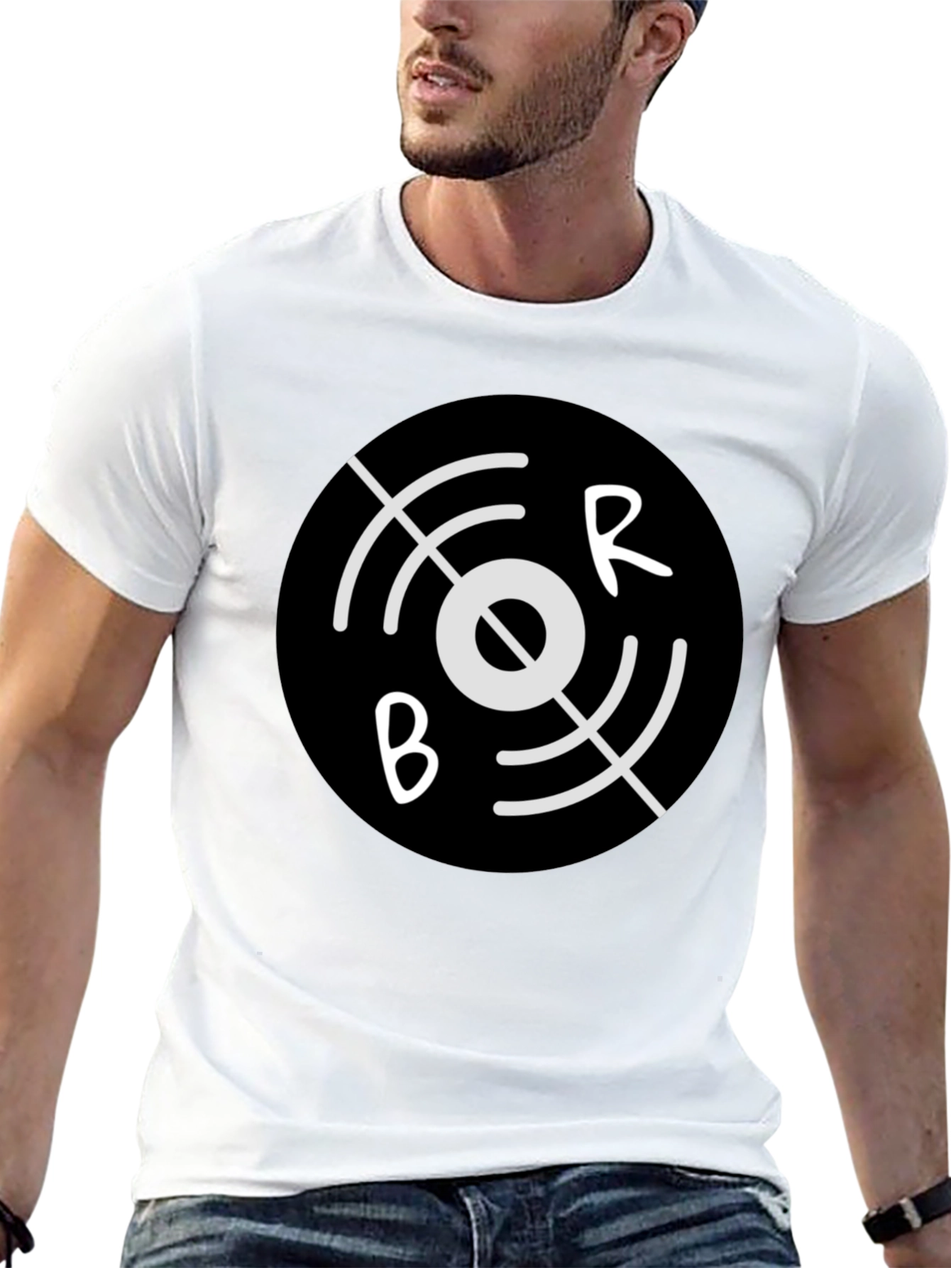 Black BR Circular Graphic Tee