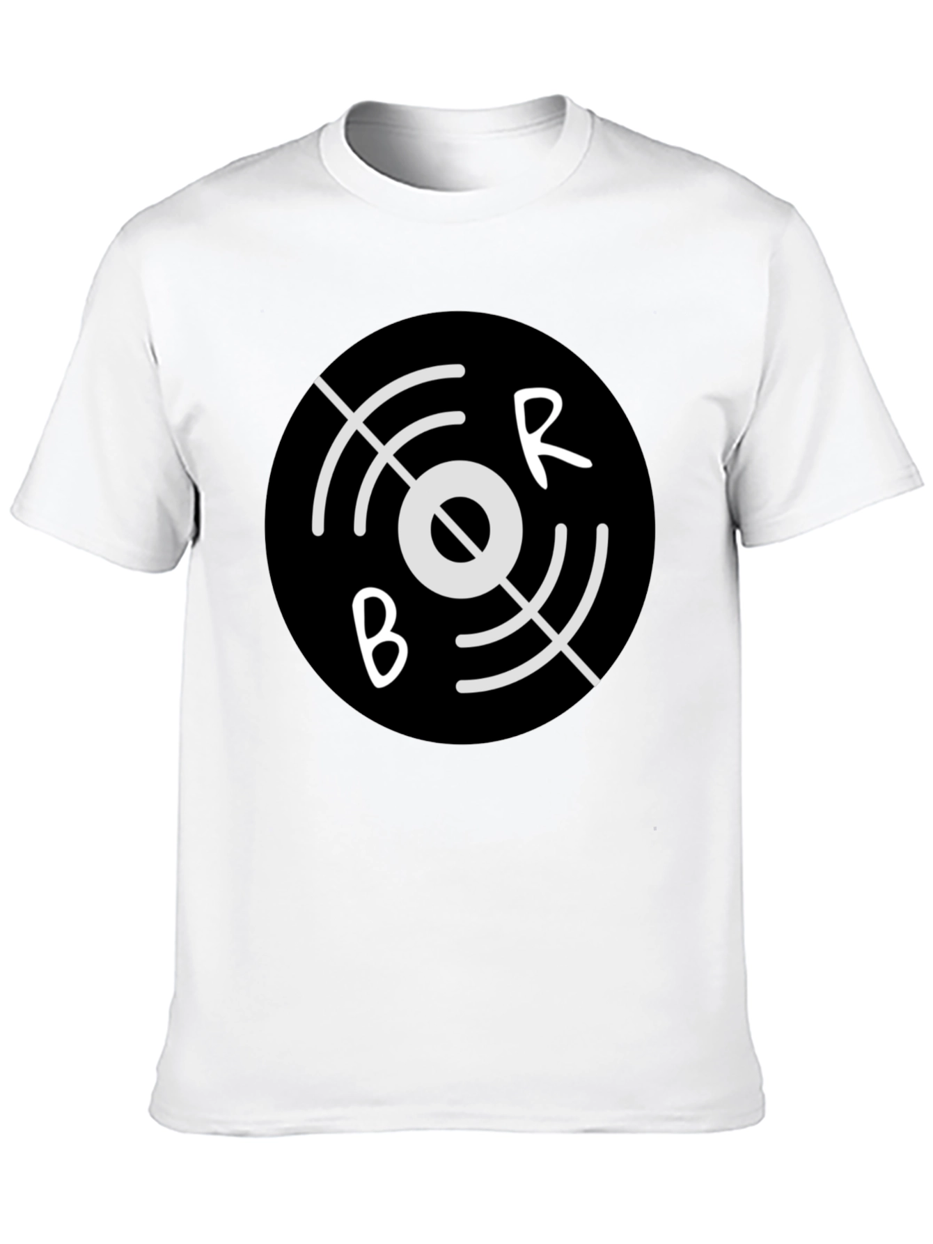 Black BR Circular Graphic Tee