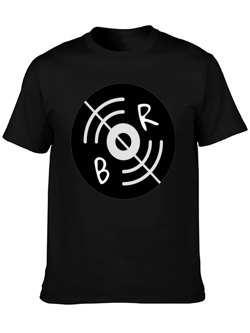Black BR Circular Graphic Tee