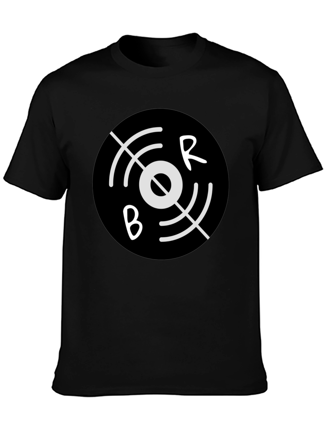 Black BR Circular Graphic Tee