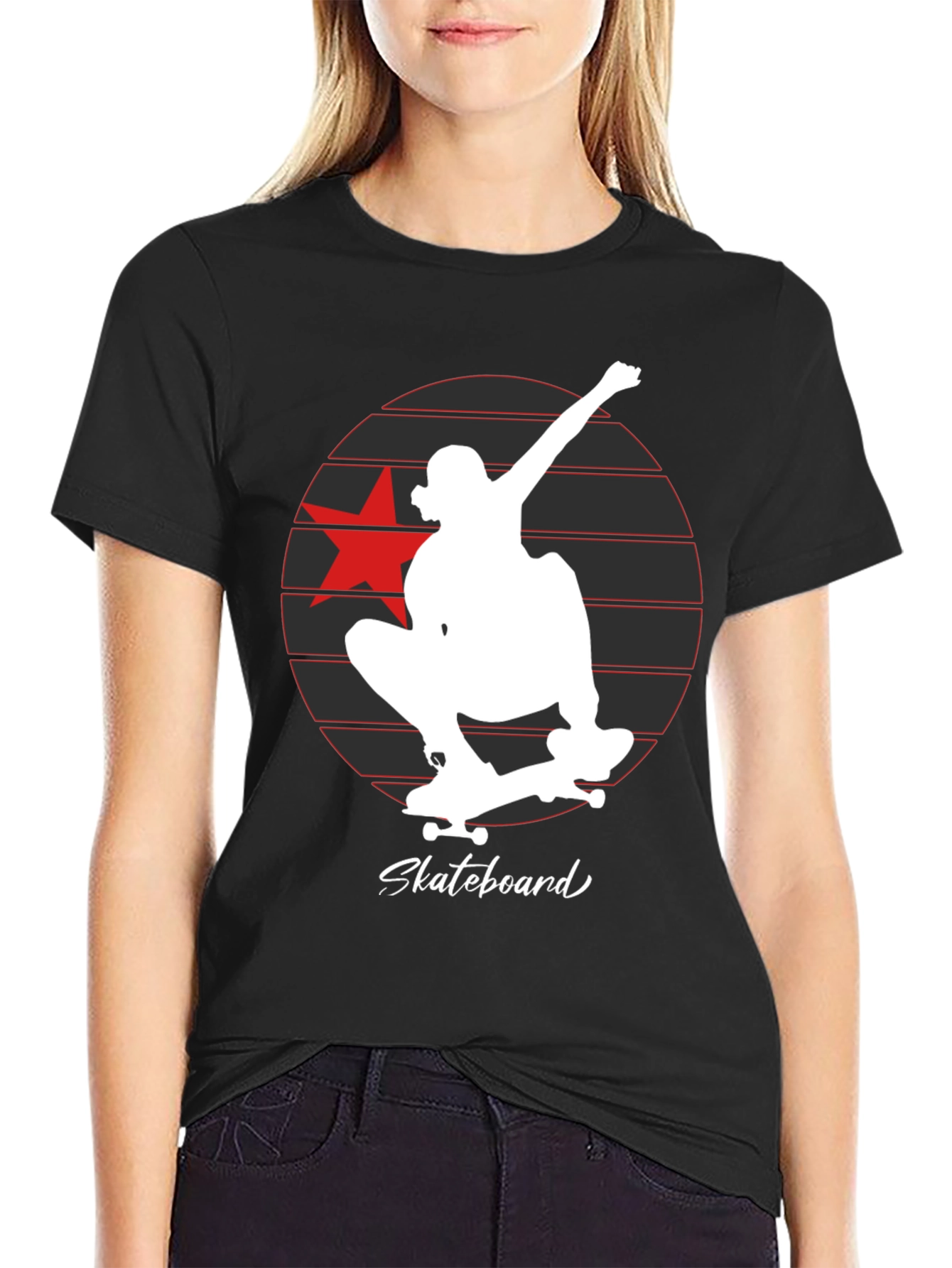 Skateboard Star Graphic Tee