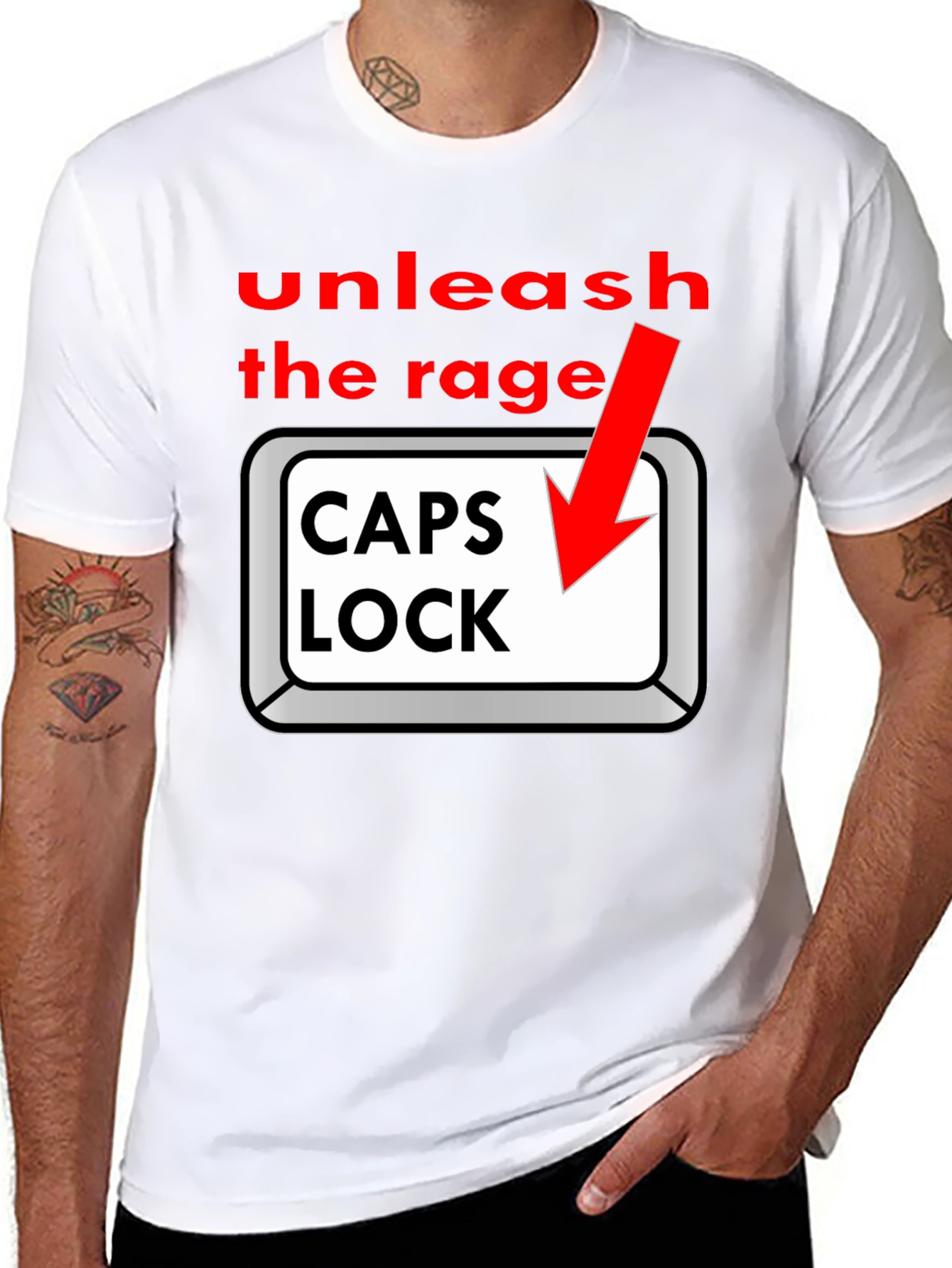 Unleash the Rage - Caps Lock T-Shirt