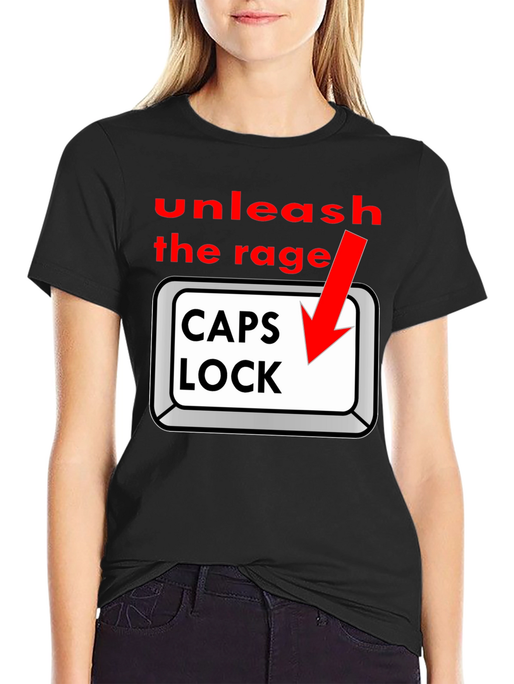 Unleash the Rage - Caps Lock T-Shirt