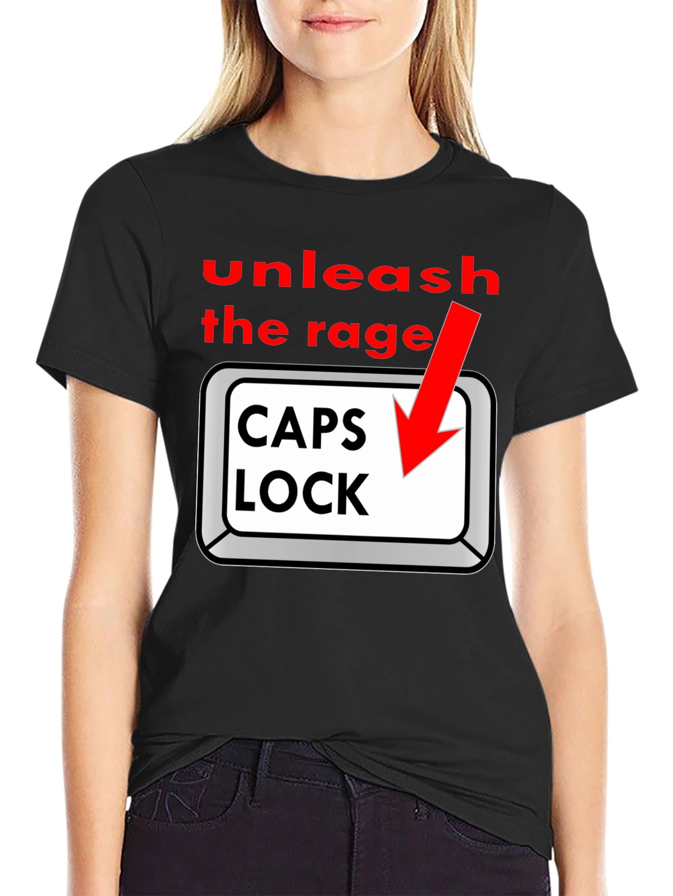 Unleash the Rage - Caps Lock T-Shirt