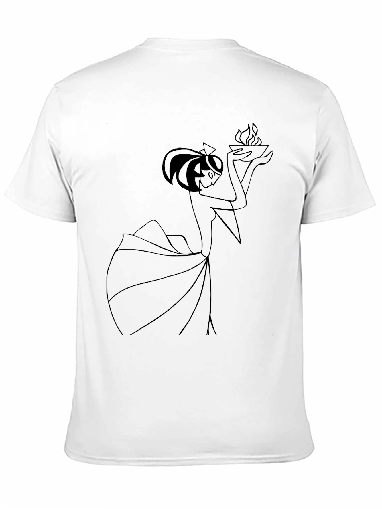 Stylish Black T-Shirt with Artistic Graphic