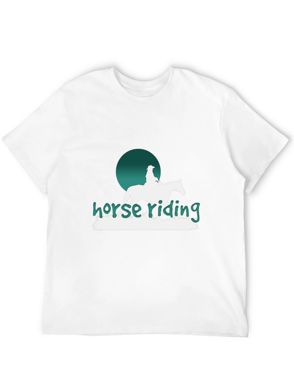 Horse Riding Graphic T-Shirt - Stylish Equestrian Design