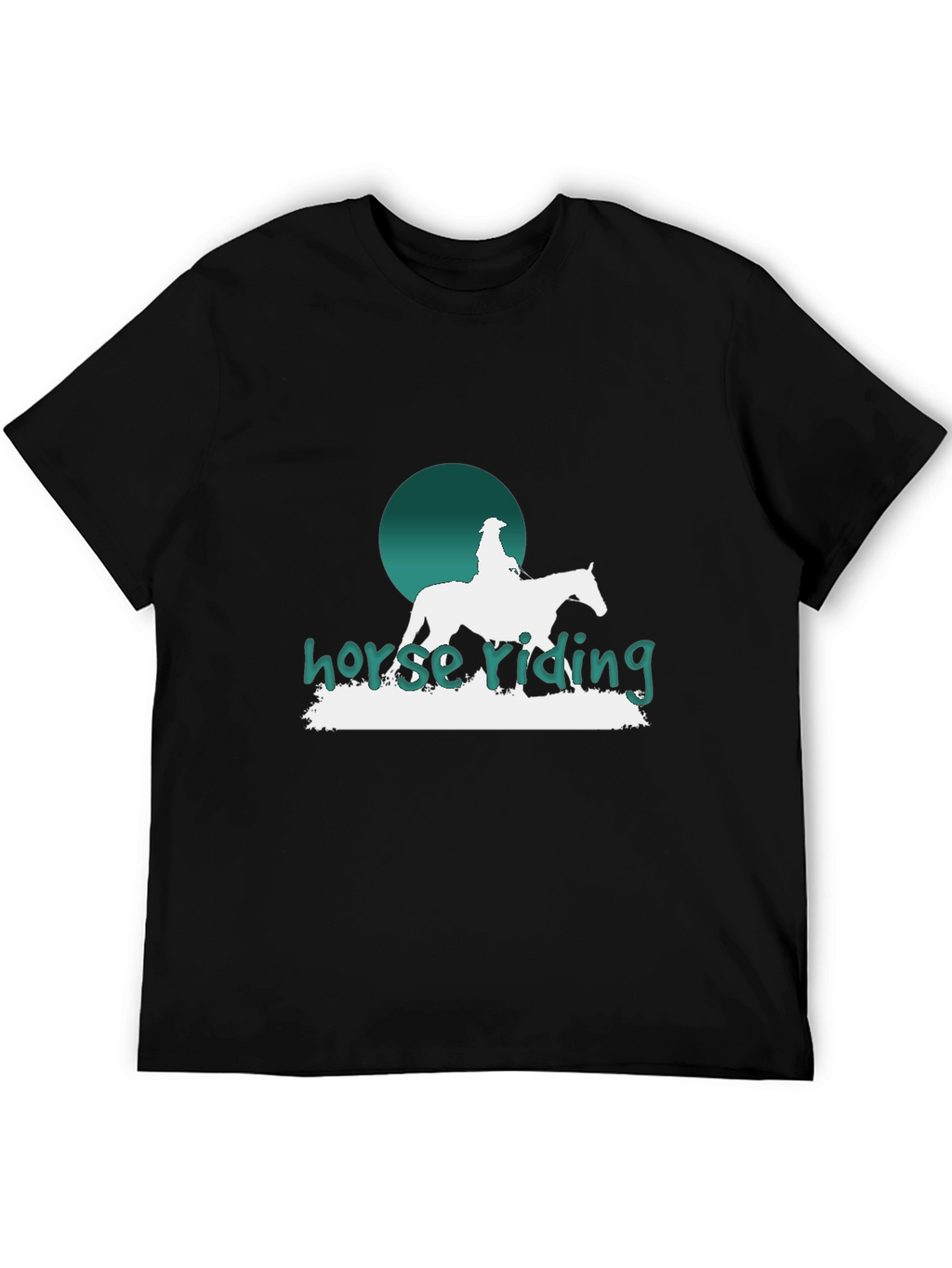 Horse Riding Graphic T-Shirt - Stylish Equestrian Design