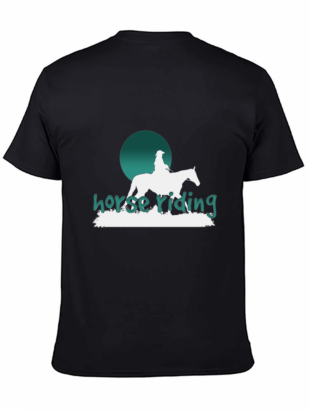 Horse Riding Graphic T-Shirt - Stylish Equestrian Design