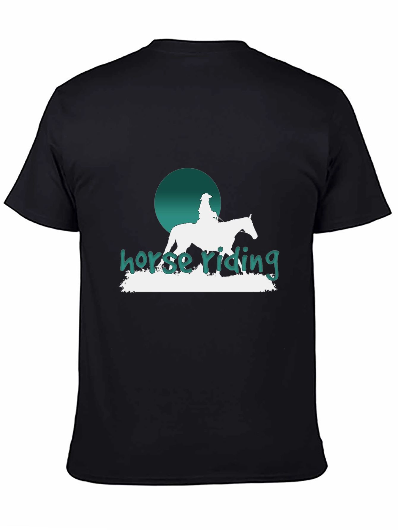 Horse Riding Graphic T-Shirt - Stylish Equestrian Design