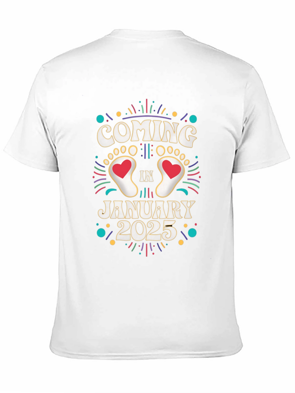 Coming in January 2025 Pregnancy Announcement T-Shirt