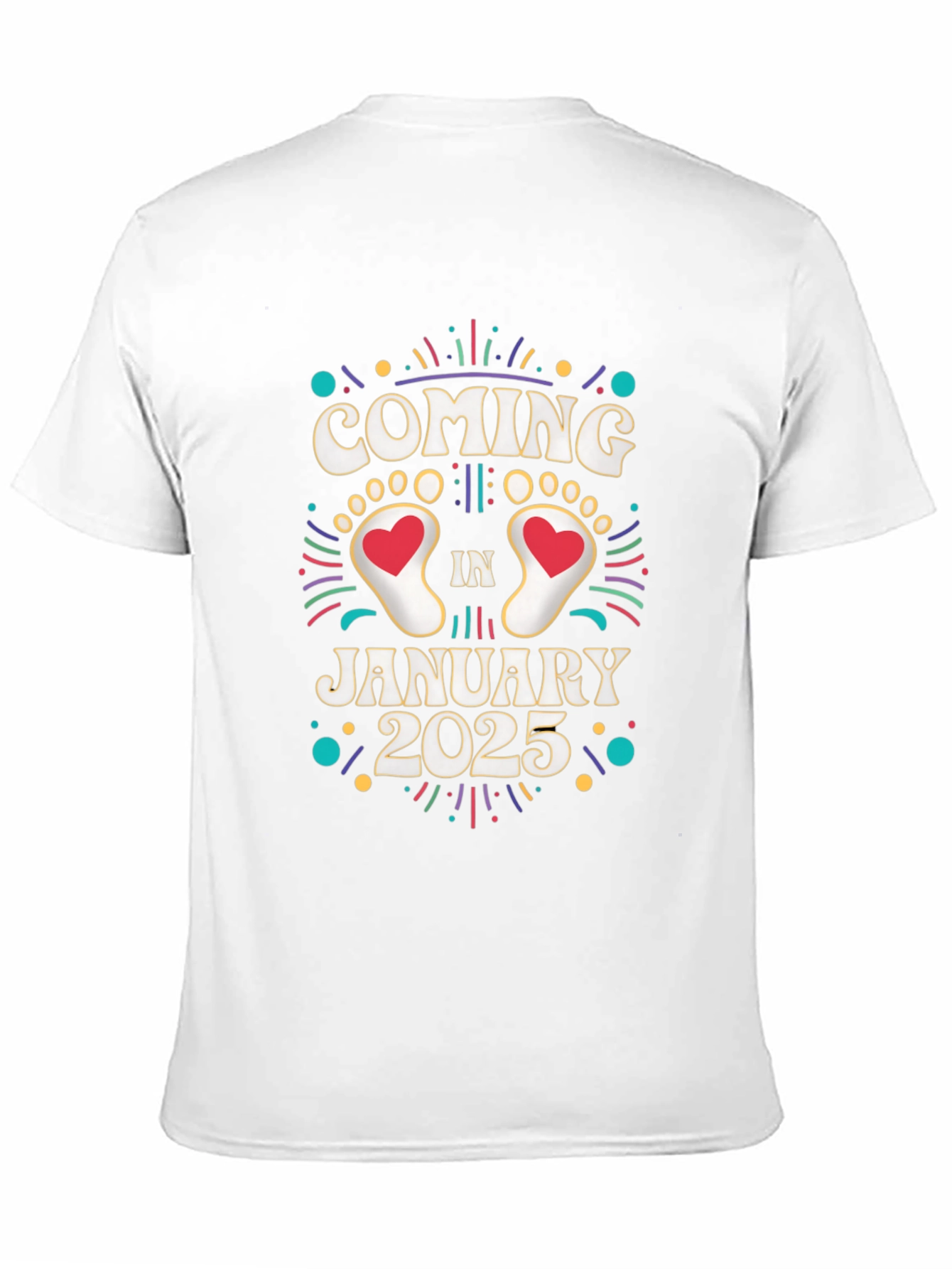 Coming in January 2025 Pregnancy Announcement T-Shirt