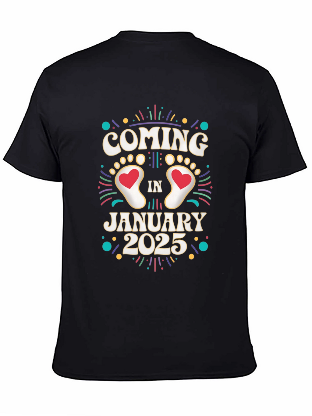 Coming in January 2025 Pregnancy Announcement T-Shirt