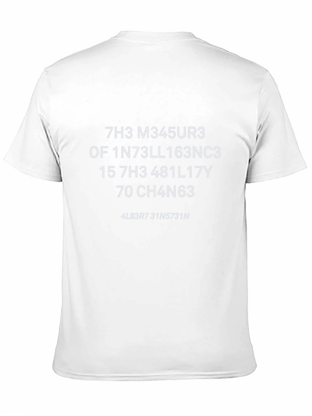 Hacker Inspired T-Shirt - The Measure of Intelligence
