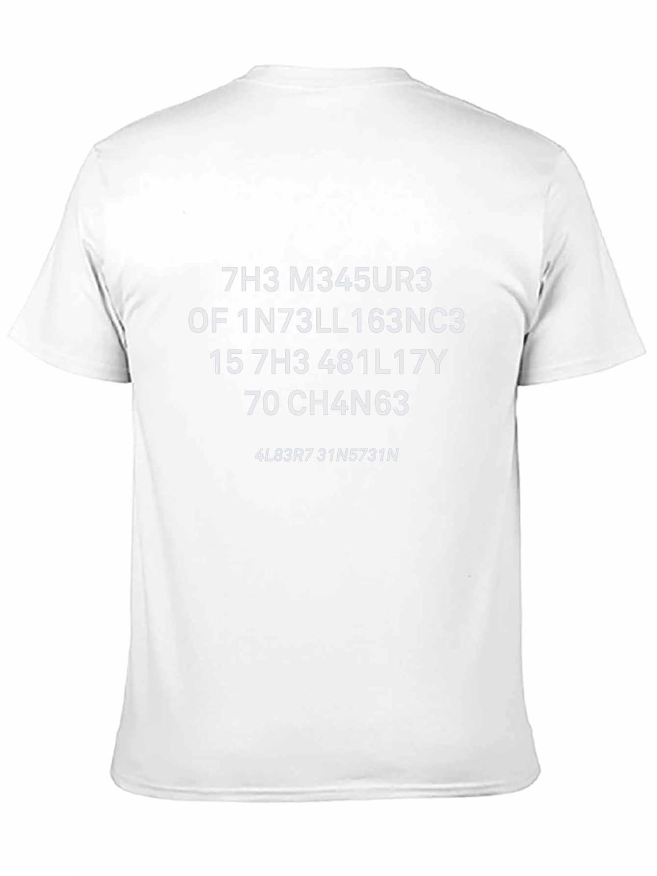 Hacker Inspired T-Shirt - The Measure of Intelligence