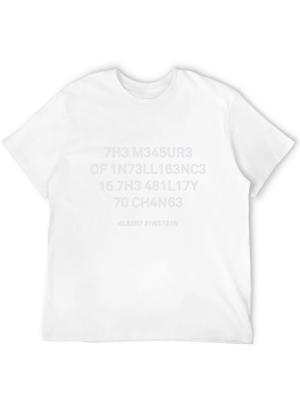 Hacker Inspired T-Shirt - The Measure of Intelligence