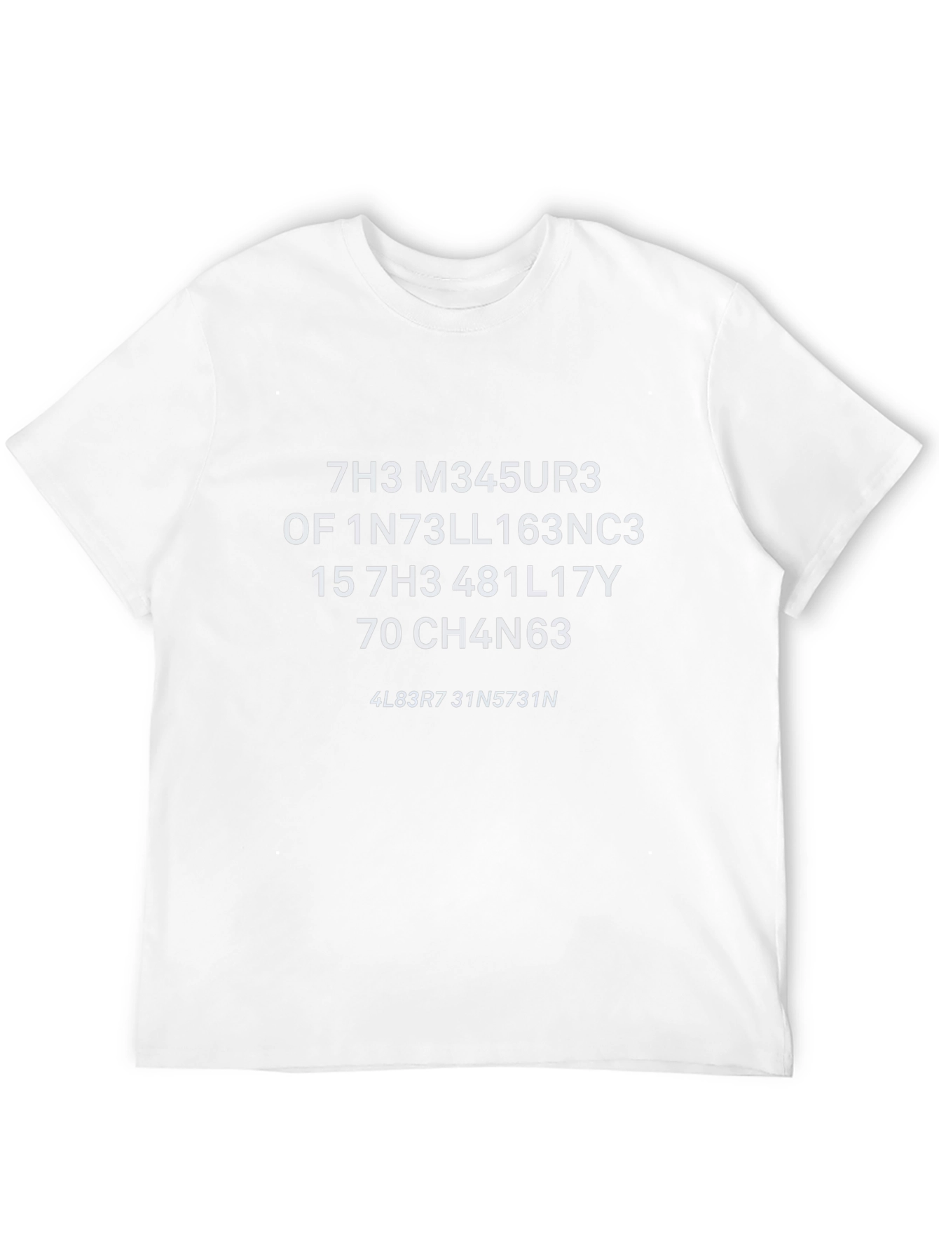 Hacker Inspired T-Shirt - The Measure of Intelligence