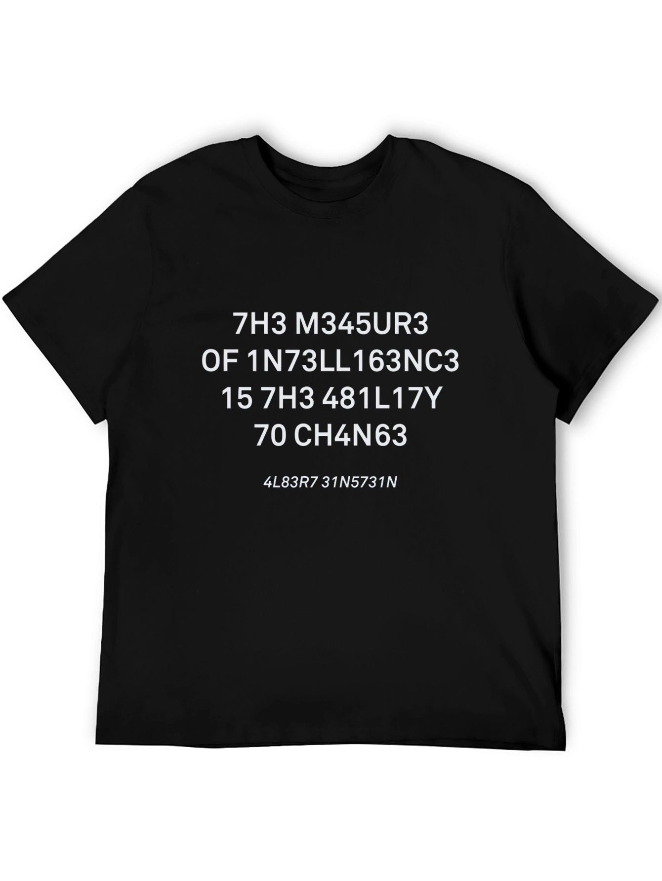 Hacker Inspired T-Shirt - The Measure of Intelligence