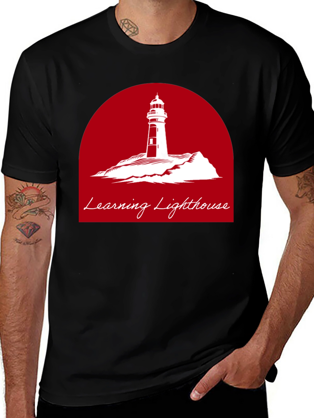 Learning Lighthouse Graphic T-Shirt
