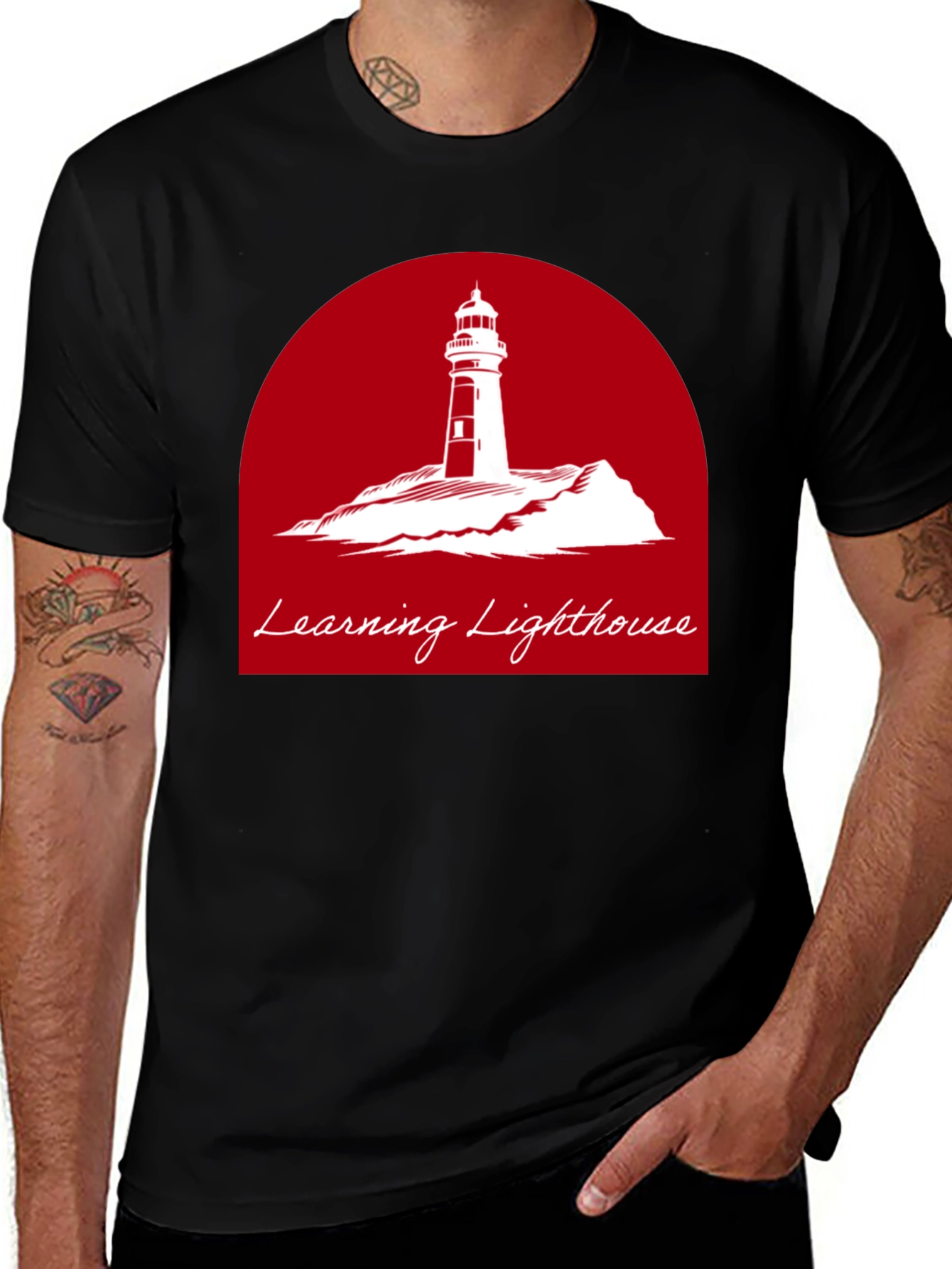 Learning Lighthouse Graphic T-Shirt